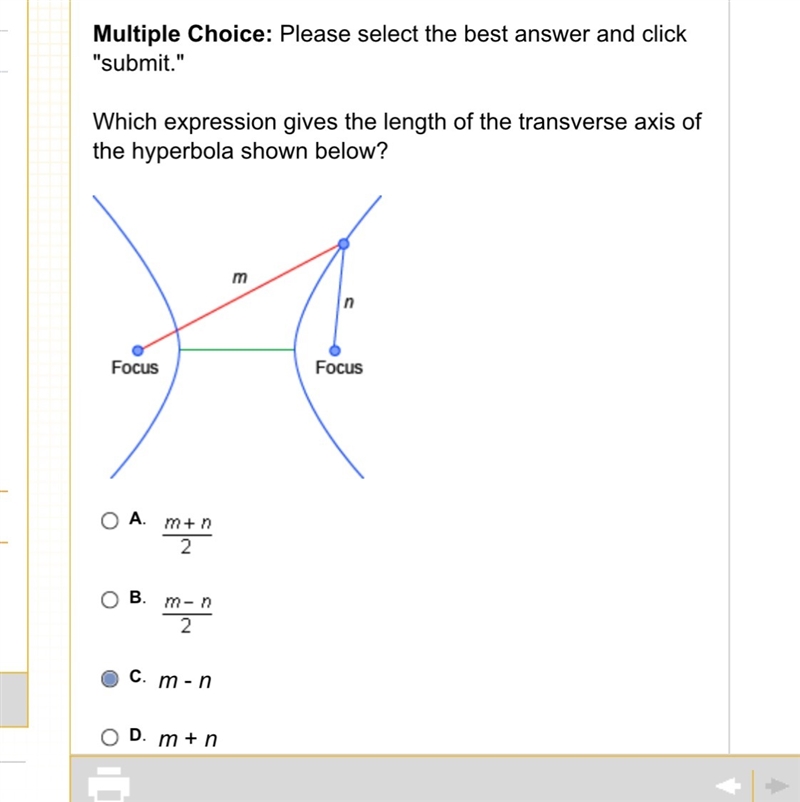 C is the correct answer right?-example-1