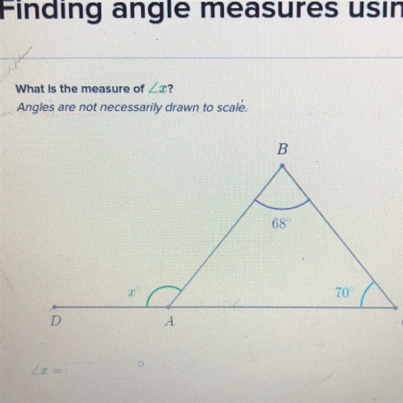 What is the angle measure of x?-example-1