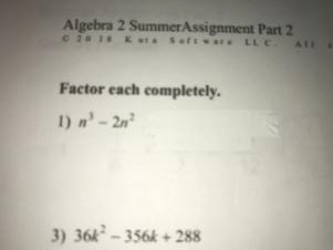 How do you factor n^3-2n^2 ?-example-1