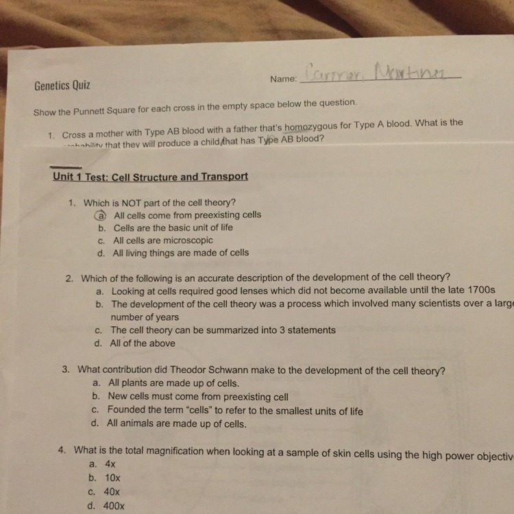 Whitehead of the following is an accurate description of the development of the cell-example-1