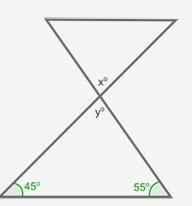 Find the measure of angle x in the figure below:-example-1