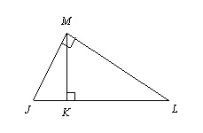 What similarity statement can you write relating the three triangles in the diagram-example-1