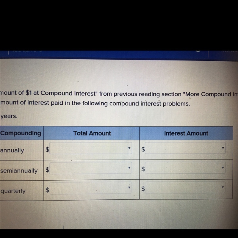 Using the chart "Amount of $1 at Compound Interest" from previous reading-example-1