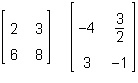 Which pair of matrices are inverses of each another?-example-4