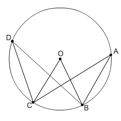 HELP ME PLEASE !!! Given that ∠BDC = 29° ∠BCA = ____ ° AND ∠BOC = ____ ° 19.5 29 58-example-1