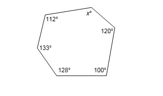 1. What is the measure of each interior angle of a regular hexagon? 2. What is the-example-1