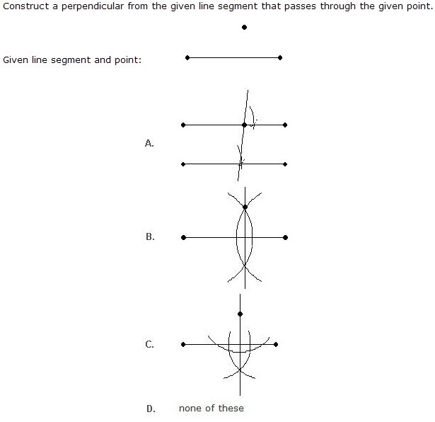 1) Which diagram shows the correct construction of a line parallel to line l and passing-example-2