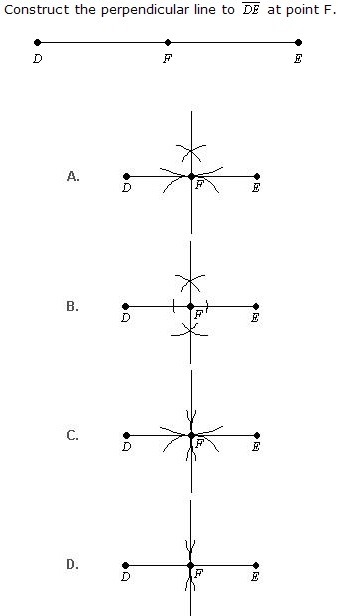 1) Which diagram shows the correct construction of a line parallel to line l and passing-example-3