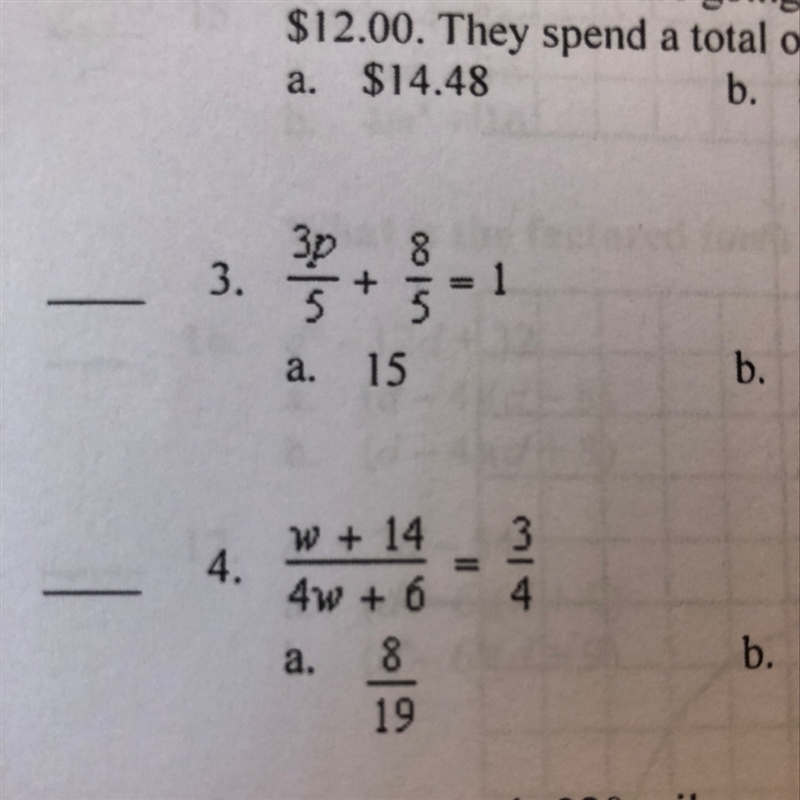 What is the solution to the equation? Need help with both 3 and 4-example-1