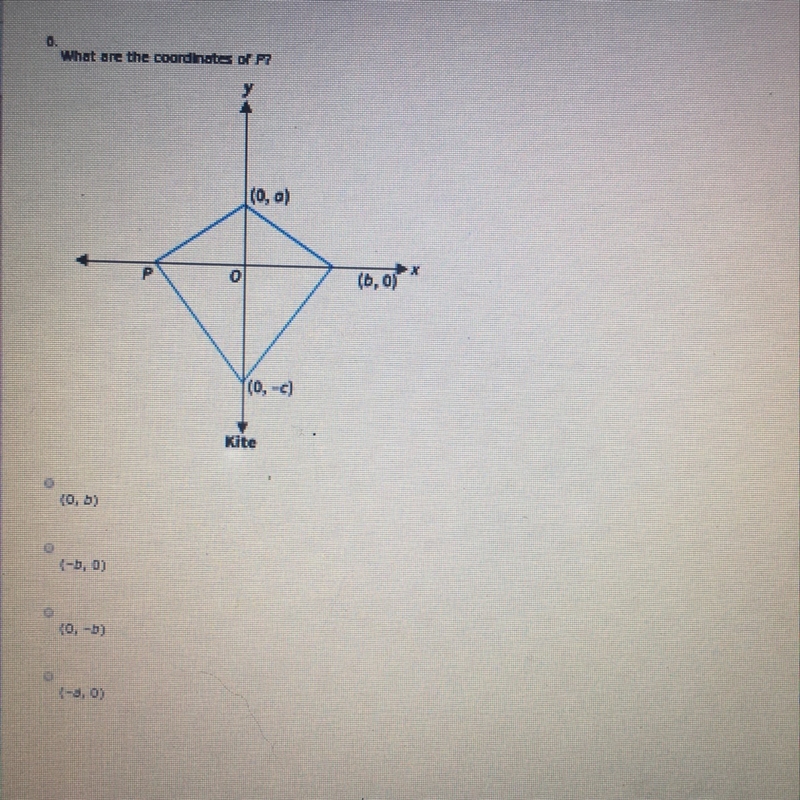 Last choice says -a,o please help what are the coordinates of p please help need help-example-1