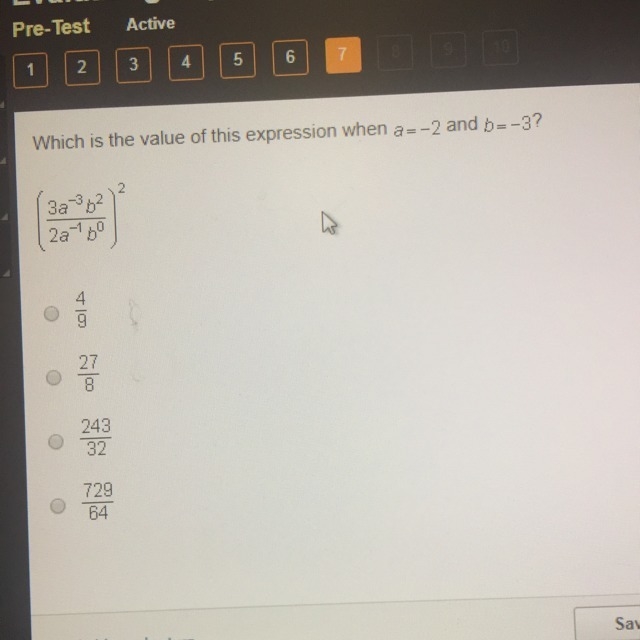 Which is the value of this expression when-example-1