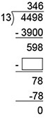 Complete the division problem by determining the number that should be placed in the-example-1