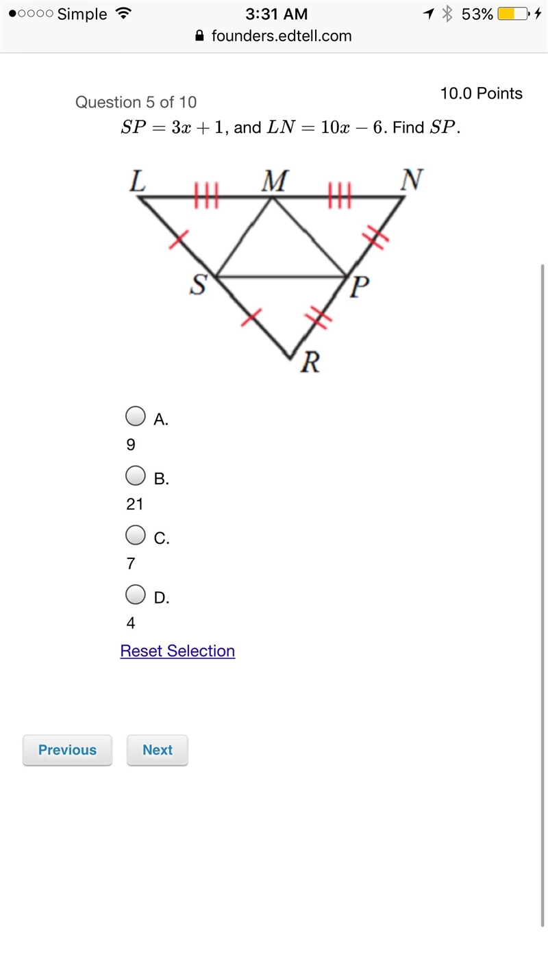 Geometry math question no Guessing and Please show work thank you-example-1