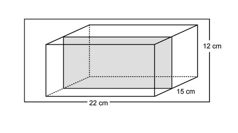 A slice is made perpendicular to the base of a right rectangular prism as shown. What-example-1