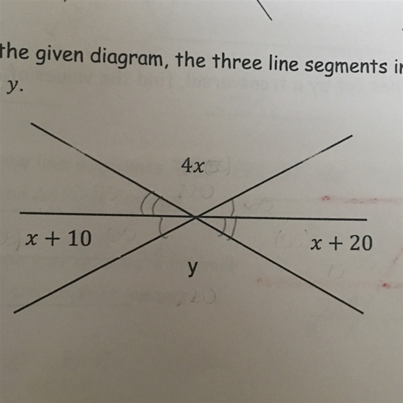 What is the value of x and y?-example-1