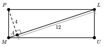 Find the area of rectangle PLUM If entering your answer as a decimal, round your final-example-1