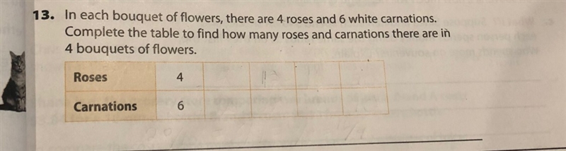 In each bouquet of flowers there are 4 roses-example-1