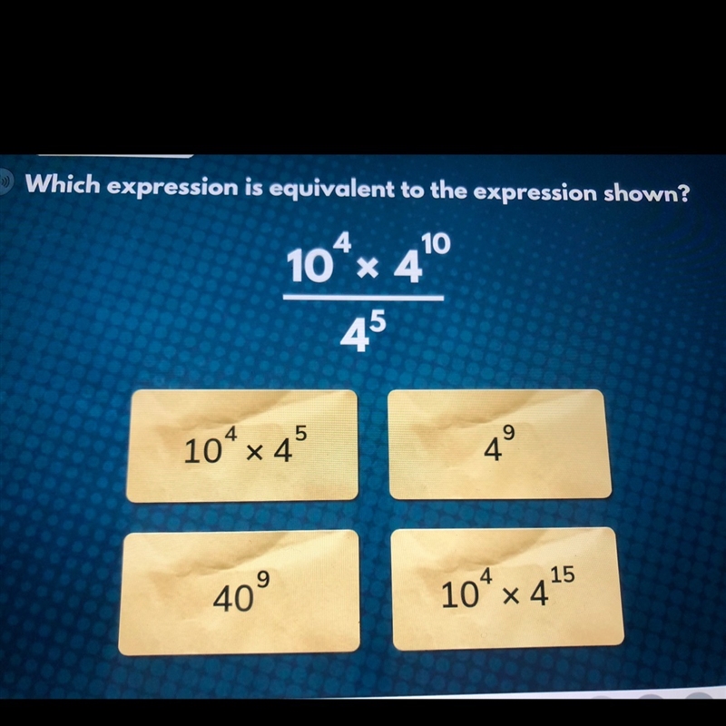 Which expression is equivalent to the expression shown? HELP ASAP-example-1