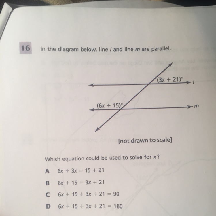 Which equation can solve for x-example-1