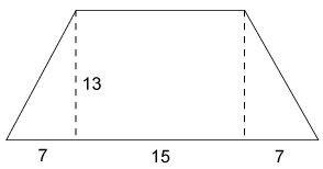 What is the area of the trapezoid with height 13 units? Enter your answer in the box-example-1