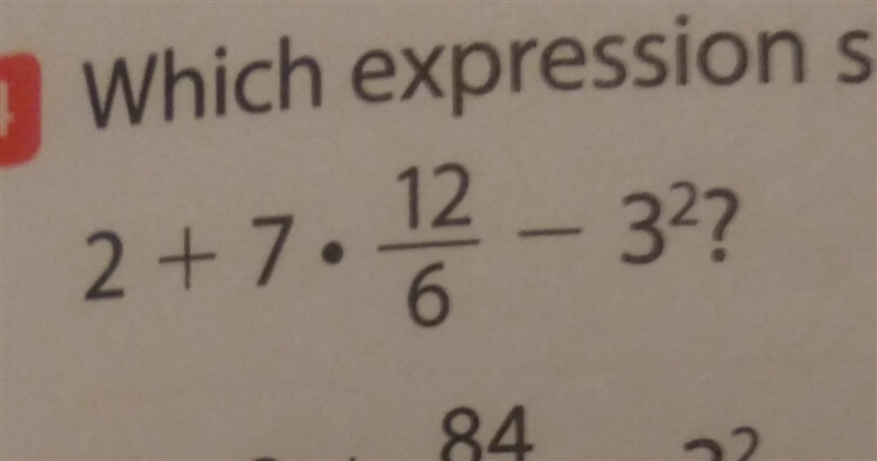 2 + 7 * 12/6 - 3 ^ 2-example-1