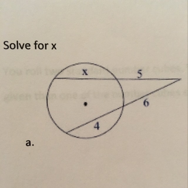 Solve for x. Please show work.-example-1