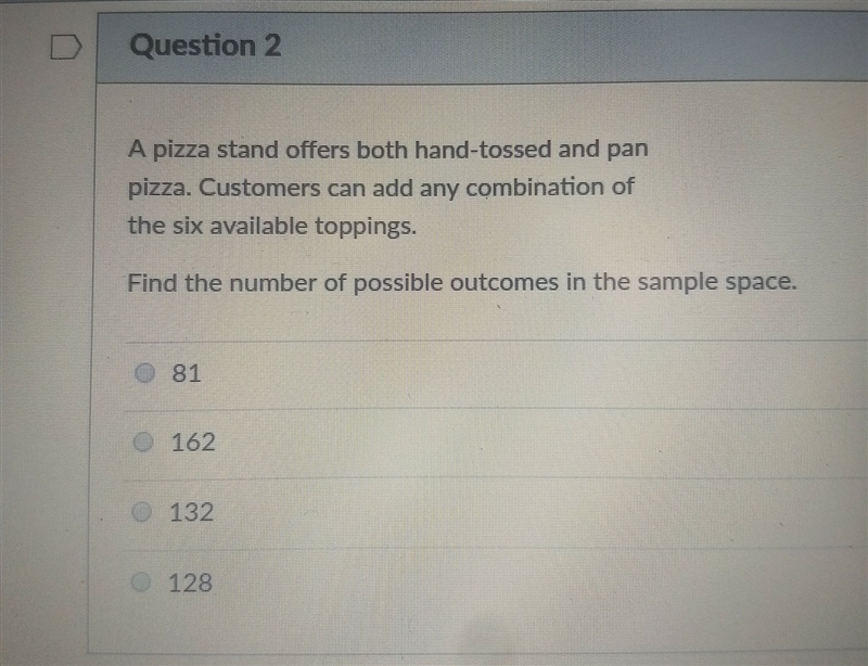 A pizza stand offer both hand- tossed and pan pizza. customer can add any combination-example-1