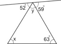 Find the measure of angle x in the figure below:-example-1