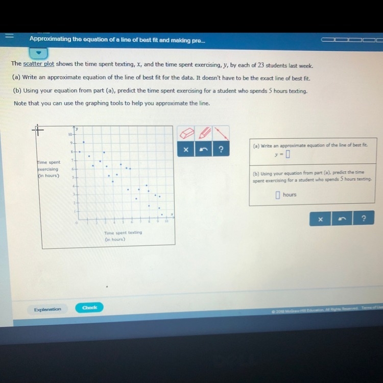 Approximately the equation of a line , can someone please help .-example-1