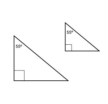 Are these two triangles similar? How can you tell?-example-1