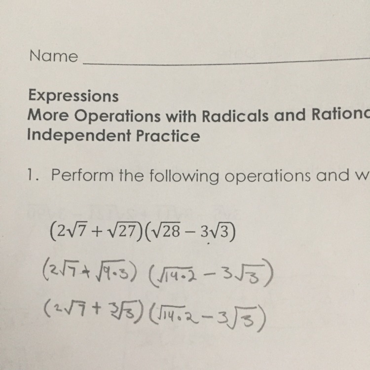 Can someone help me with the 14•2 under radical sign. I don’t think it’s correct-example-1