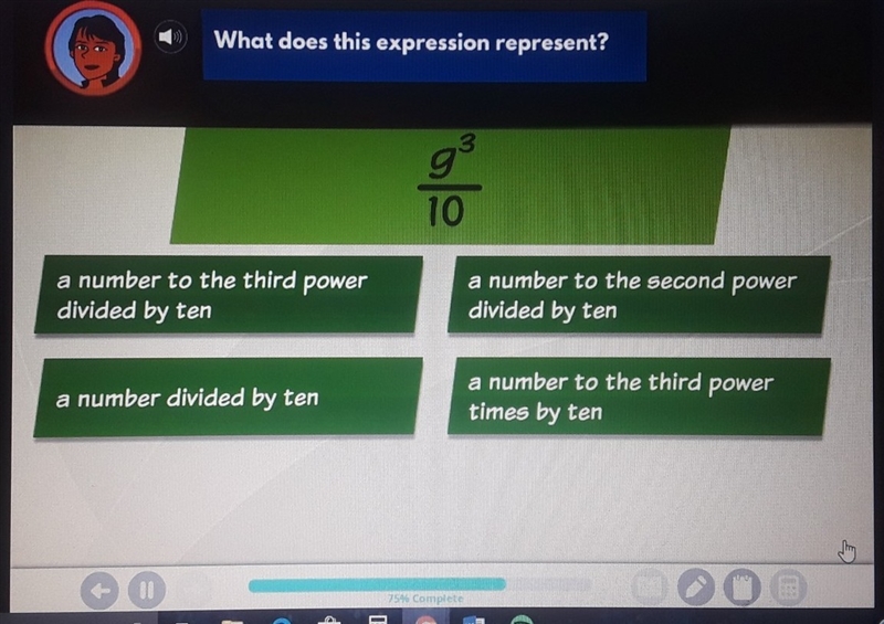 What does the expression represent????-example-1