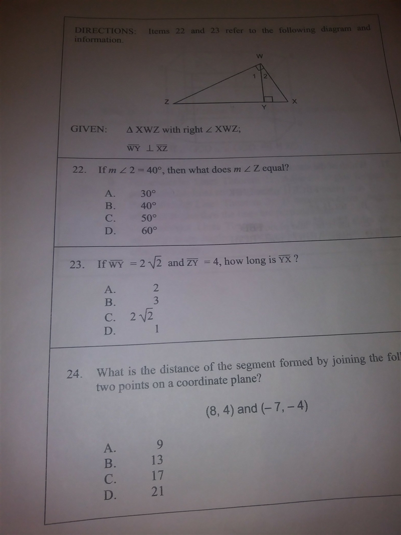 Can anyone answer this for 10 points ??? number 23 ??-example-1