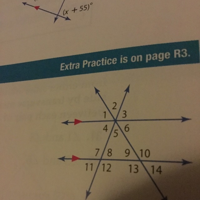 In the figure M angle 11=62 and M angle 14=38 find the measure of each angle. tell-example-1