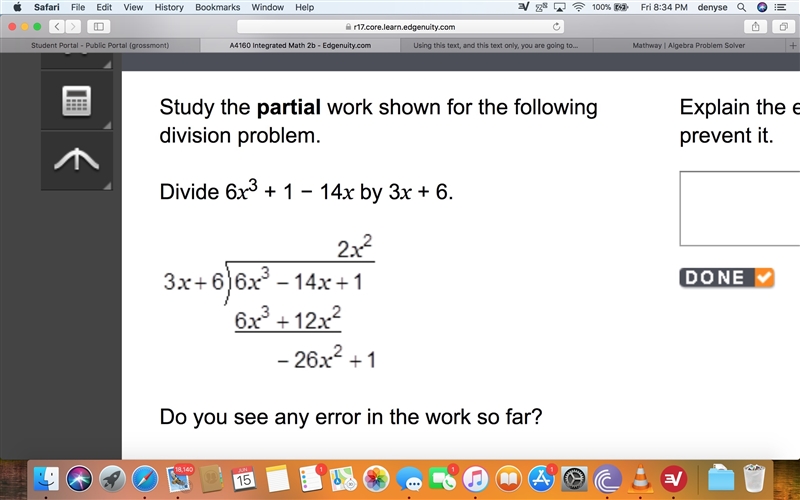 I NEED HELP ASAP Explain the error in the work and how you might prevent it. ANSWER-example-1