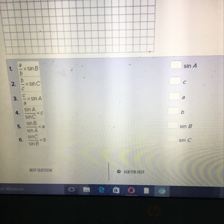 Match each value with its formula for ABC-example-1