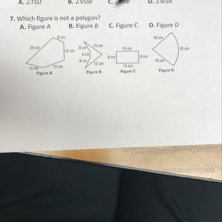 Which figure is not a polygon ?-example-1