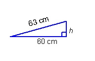 Tamika builds a wooden skateboard ramp. The ramp measures 63 centimeters, and the-example-1