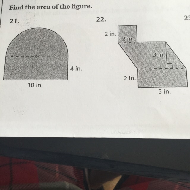 Find the area of both figures please!-example-1