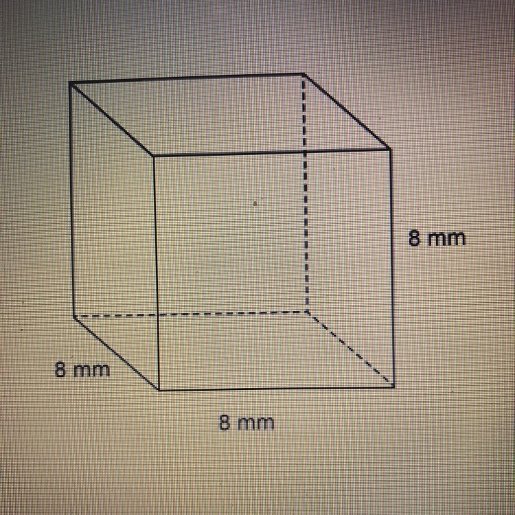 What is the surface area of the cube 64mm 192mm 384mm 512mm-example-1