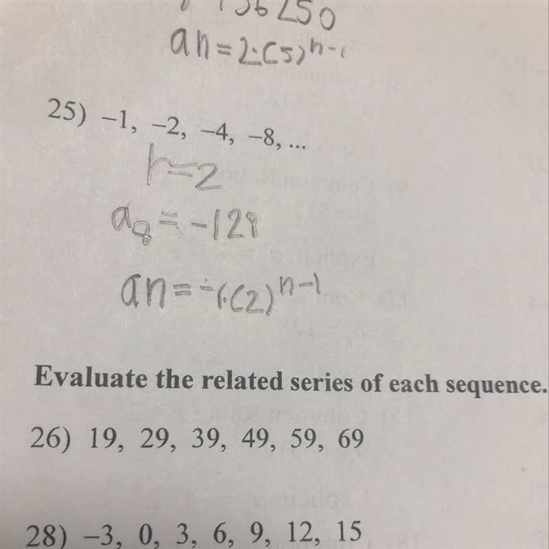 If anyone can tell me how to do 26 that would be great PLEASE SHOW WORK-example-1