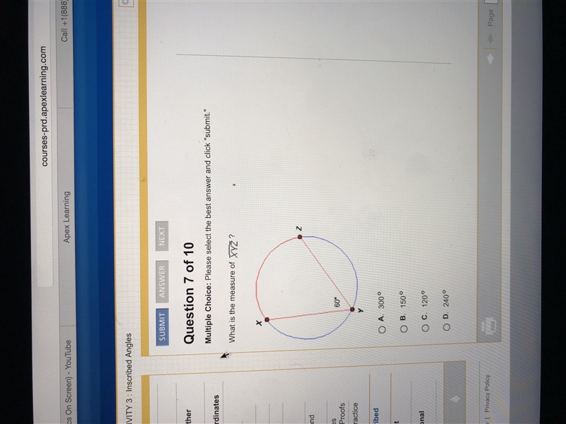 What is the measure of xyz?-example-1