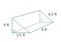 Which could be the area of one lateral face of the triangular prism? 7.5 ft2 15 ft-example-1