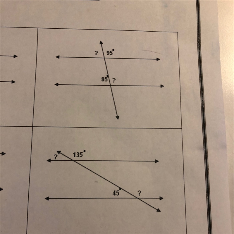 Some one plz help me with ese two problems to find the missing angles-example-1