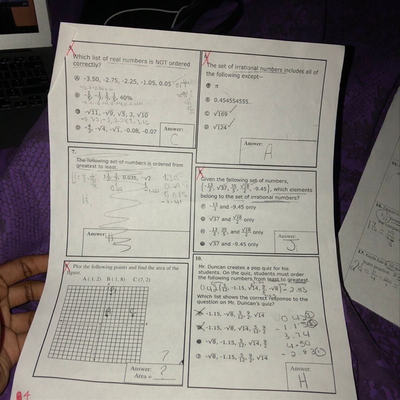 PLEASE HELP ON 5,6,8,9 DUE TOMORROW-example-1