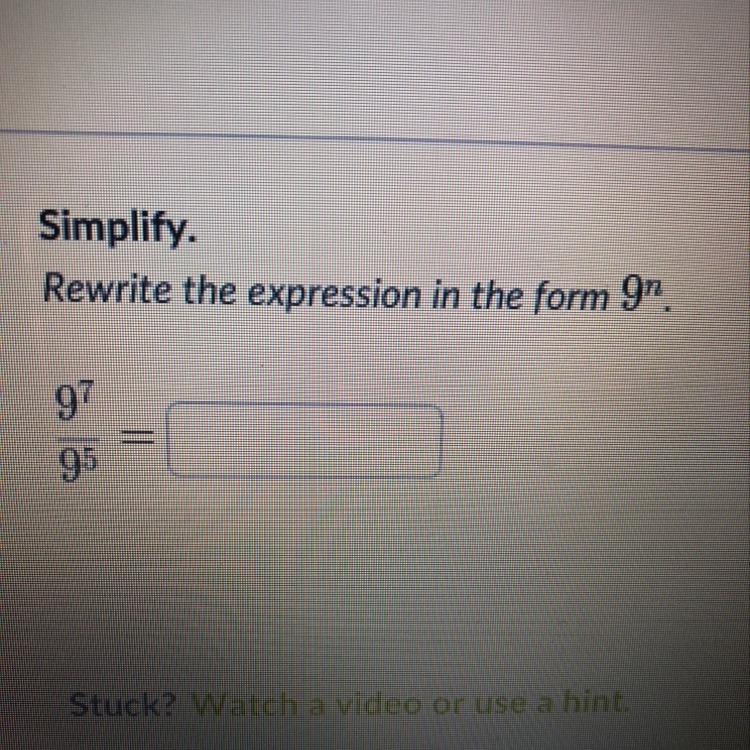 The expression in the form 9n-example-1