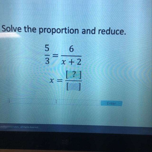 Solve and reduce into fraction-example-1