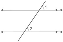 A pair of parallel lines is cut by a transversal, as shown: frist pic here Which of-example-2