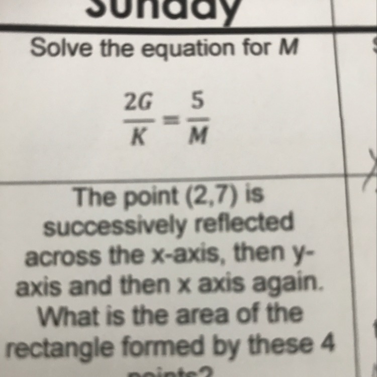 Solve for M plz help me-example-1