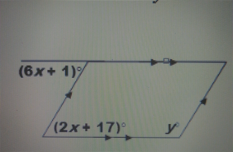 Please help. Find the value of y. a. 4 b. 25 c. 65 d. 155-example-1